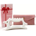 RelaxaX Ceramic Gua Sha Facial Tools Lymphatic Drainage Massager Body Guasha Tool for Face Lift Contour Sculpting Beauty Skincare Fascia Reshape Anti Cellulite Spa and Full Body Skin Care
