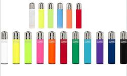 10 coloured clipper lighters standard size…