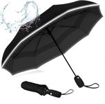 CITRODA Umbrella Automatic Open Travel Umbrella with Wind Vent,Umbrella big size for men, Umbrella for girls, Umbrellas for rain,Windproof Umberalla Large for Man,Women (Black)