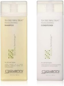 GIOVANNI COSMETICS - Eco Chic Tea Tree Triple Treat - Invigorating Shampoo & Conditioner Set (8.5 Ounce)