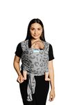 Moby Easy-Wrap Carrier | Baby Carrier and Wrap in One for Mothers, Fathers, and Caregivers | Designed for Newborns, Infants, and Toddlers | Holder Can Carry Babies up to 33 lbs | Night Leapord