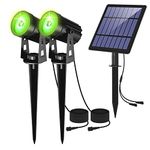 CORESLUX LED Solar Spot Lights Outdoor Garden Landscape Lamps, Solar Uplighters Outdoor Garden IP65 Waterproof Outdoor Security Lights Solar SpotLights Outdoor for Garden Yard Lawn Path