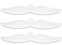 KimYoung Cotton Terrycloth + Brushed Cotton - Bra Liners for Sweat Rash Under Bra Sweat Liners– 3PCS, White, S