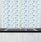 Ambesonne Starfish Kitchen Curtains