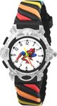 Time Up Analog Dial Glowing Disco Light,Rainbow Color Strap & Cartoon Character Display Watch for Kids (Age:3-10 Years)-VSP-Y (Spiderman-Black)