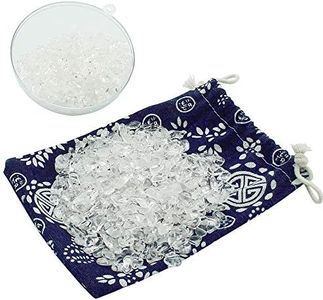 Orientrea Cristallo di Rocca Pietra frantumato Naturale da 500 Grammi, Chip di Cristalli di guarigione di Chip caduti al Quarzo all'Ingrosso, Pietre levigate per Cristalloterapia e Reiki, Artigianato