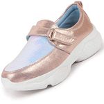 FAUSTO FST 1328 PINK-40 Women's Pink Stylish Slip On Sneakers (7 UK)