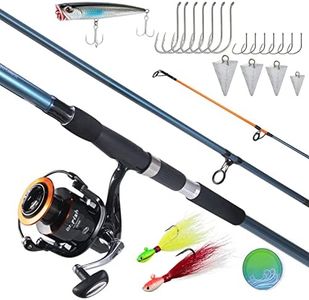 Dr.Fish Surf Fishing Rod and Reel Combo, Saltwater Fishing Combo, 12ft Surf Rod 9000 Spinning Reel 9+1 BB, Offshore Sea Fishing Gear Kit Fishing Pole Equipment Set