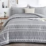 Grey Comforter King, Soft Microfibe