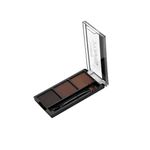 Eyebrow Drawing Palette 3 Shades With 1 Brush,Eyebrow Palette Ultimate Brow Kit, Eyebrow Kit to Shape, Define and Fill the Eyebrows,Waterproof Non-Transfer Smudgeproof Eyebrow Palette, (Dark Brown,Light Brown,Brown)