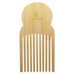 Afro Pick Natural Bamboo Anti-Static 7" Large Beard Pick Detangling Comb Tool for Long Thick Curly Men Women Hair