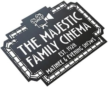 Customizable Metal signs for Every Home Space (Home Cinema/Theather, 36")