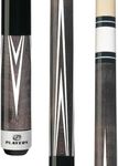 Players C-803 Classic Smoke Grey Birds-Eye Maple with White Outline Points Cue, 19-Ounce