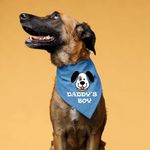 TheYaYaCafe Printed Dog Bandana, Quirky Dog Bandanas Daddy BOY_XL