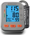 Konquest KBP-2704A Automatic Upper Arm Blood Pressure Monitor - Large Adjustable Bp Cuff - Large Backlit Display - Irregular Heartbeat Detector - Tensiometro Digital - Monitor for Home Use