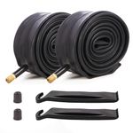 Heavy Duty Bike Tubes 2PCS 16"/ 20"/ 24"/ 26" x1.75/1.9/2.0/2.1/2.125 Schrader Valve Bicycle Inner Tubes (26x1.75/2.125)