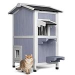 Faroro 2-Story Outdoor Cat House, I
