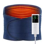 Electric Heating Pad, Waist Heated Pad with LCD Controller, 9 Heating Levels, 4 Gears Timing, Soft Touch, Fast Heating & Machine Washable, Great for Back Belly Leg Body-12"x50"