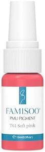 Professional Lip Pigment Ink – 15ML (0.5 fl. oz) Long-Lasting Permanent Makeup Microblading & Lip Blush Beauty Tattoo Supplies (T61 Soft Pink Shade)