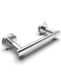 WZRUA Toilet Roll Holder Wall Mounted, Chrome SUS304 Stainless Steel Toilet Paper Holder for Bathroom, Double Post Pivoting Toilet Roll Holder for WC, Washroom