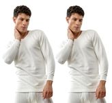 Lux Inferno Men's Solid Regular Fit Shirt (Thermal Top_White 4XL)