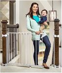 Regalo 2-in-1 Stairway and Hallway Wall Mounted Baby Gate, Bonus Kit, Includes Banister and Wall Mounting Kit