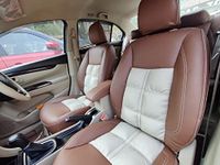 3D FRONTLINE PU Leather Tan-Beige Comfort Plus Puffy Car Seat Cover Compatible with Jeep Compass