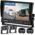 RV Backup Camera System Wired Kit, 9" AHD DVR Monitor with 1080P IP69 Waterproof/Night Vision Rear and Front Camera for RV Truck/Semi Box Truck/Trailer VEKOOTO(N92)