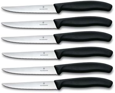 Victorinox Steak knife-Set Swiss Classic 6 pieces in black, Stainless Steel, 22 x 2 x 1.2 cm
