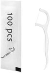 Eyxformula 100 Count Individually Wrapped Floss Picks – Travel Size Toiletries Dental Flossers for Daily Teeth Cleaning, Oral Care, Fresh Breath, Single Floss Sticks for Guest Bathroom, Hotel, Wedding