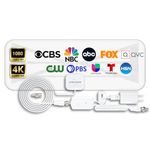 Ultravizion TV Antenna, Amplified HDTV Digital Antenna with Signal Booster, Indoor Antenna for All Television, Free Local Channels, Support 4K 1080p Smart TV All Television, 16.5ft Coax Cable