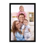 Giftgarden 8x12 Picture Frame Black, 8 by 12 Thin Photo Frame for Wall Tabletop Display, Single