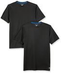 Amazon Essentials Men's 2-Pack Performance Tech T-Shirt, Black, XXL