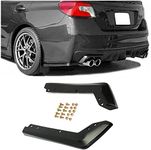 ECOTRIC Rear Bumper Valance Lip Spoiler Compatible with 2015-2021 Subaru WRX STI Rear Spat Bumper Valance