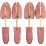 YEEGOR Cedar Shoe Trees for Men VALUE PACK, Men's Shoe Trees with Cedar Fragrance, Wooden Shoe Trees for Men, SPLIT TOE, 100% Natural Red Cedar Wood, Large / 10.5-11.5 US