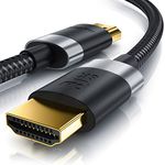 Primewire - HDMI 2.1 8k 4k Cable 4M, 8k@30Hz 120Hz DSC, 4k@60Hz 120Hz 144Hz 240Hz DSC, UHD II High Speed Ethernet HDMI Lead 3D HDR 10+ eARC Dolby Vision Compatible with PC Laptop TV Sky PS5 PS4 Xbox