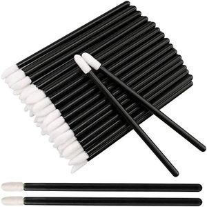 JPYH 100 Piezas Cepillos labios,Pinceles Labios Desechables,Varitas Labios Desechables, De Desechables Mini De Las Mujeres pincel labios, kits Herramientas Cosméticas de Belleza