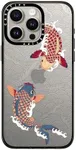 CASETiFY Compact Case for iPhone 15 Pro Max [2X Military Grade Drop Tested / 4ft Drop Protection] - Koi Fish Japanese Tattoo Style - Clear Black