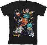 Dragon Ball Super Characters Youth Black Graphic Tee-XS