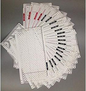 Sewing Tools 20Pcs Pre Punch Card Pattern Fit For Brother Knitting Machine Kh860 Kh868 Kh830 Kh836 Kh840 Kh890 Kh891 Kh892 Kh864 Kh869