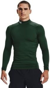 Under Armour Men's ColdGear Armour Compression Mock, Forest Green (301)/White, XX-Large