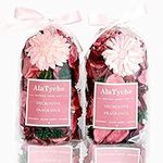 AlaTyche Spring Potpourri Bag Mother's Day, Pink Fresh Scent Potpourri Dried Flower,Decorative Bowl Vase Filler, Home Fragrance Sachet,Wedding Party Room Centrepiece Table Decor Rose