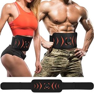 FOPIE Intelligent Wireless Fitness Apparatus, ABS Stimulator, Abdominal Toning Belt Portable Ab Toner Waist Trainer Fitness Trimmer Workout Equipment for Home NFO-5