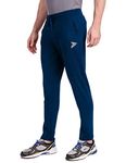 FITINC Men's Slim Fit Polyester Trackpants (DPT-A-m_Air Force_M)