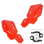 RUTU 7/8" 22mm and 1 1/8" 28mm Universal Motorcycle Hand Guards with CNC Bracket for Dirt Bikes Off-Road ATV Motorcross Enduro E-Bikes CRF450R 450X 300L CRF250L YZ250 YZ125 TTR125LE TTR250 - Red