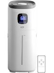 KZF 15L Humidifiers for Bedroom Large Room - 2000 Sq.ft Coverage, 72Hrs Runtime, Top Fill, 26dB Quiet, 3 Mist Levels & Diffuser, Auto Shut-Off, Ready for Baby Nursery and Plants