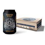 Drop Bear Beer Co. Alcohol Free Beer - Bonfire Stout - Case of 12 x 330ml, 0.5% cans | Vegan, Gluten Free, 55 Calories per Beer | Non Alcoholic Gifts & Hampers