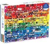 Galison 1000 Piece Rainbow Toy Cars Jigsaw Puzzle for Families and Adults, Finished Puzzle is a Unique Rainbow Image, Photo Art Puzzle Includes Varying Colors and Sizes of Toy Cars, Multicolor