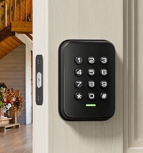 Veise Keyless Entry Door Lock, Electronic Keypad Deadbolt Lock, Auto Lock, Anti-Peeking Password Door Locks with Keypads, 1 Touch Locking & Easy Installation, Black