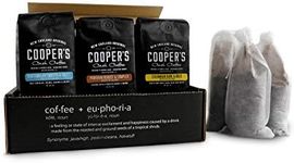 Cold Brew Coffee Box Set - Medium Roast, Colombian, Peruvian, Guatemalan Ground Coarse - 6 Filter Bags Included - 1.5 lbs